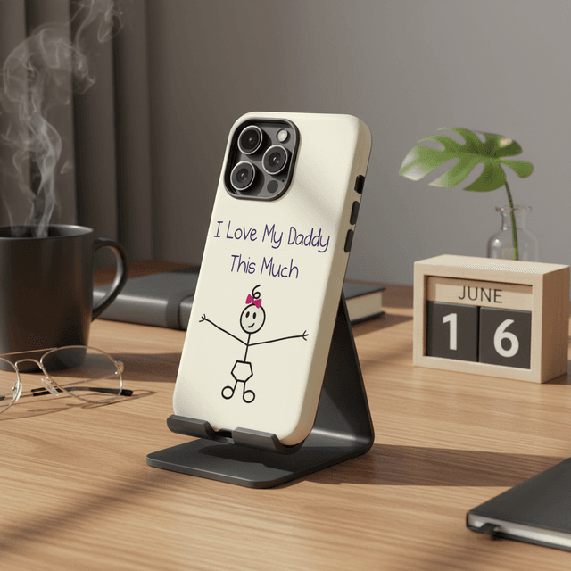 I Love My Daddy Magnetic iPhone Case Sweet Father's Day Gift for Dads from Kids