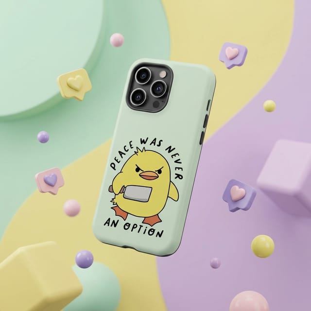 Funny Angry Duck Magnetic Phone Case for Meme Fans Daily Use