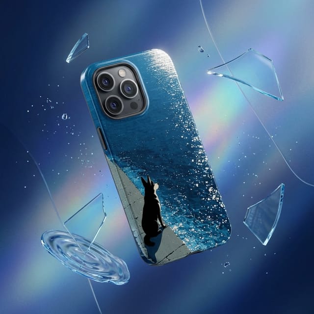 Coastal Dog Magnetic Phone Case for Dog Lovers Birthday & Holiday Gifting