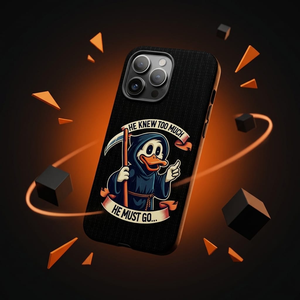 Funny Grim Reaper Duck Magnetic iPhone Case for Friends Birthday & Holiday Gifting