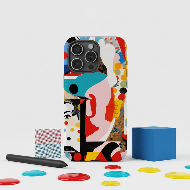 Abstract Pop Art Magnetic Phone Case for Art Lovers Birthday Holiday Gifting