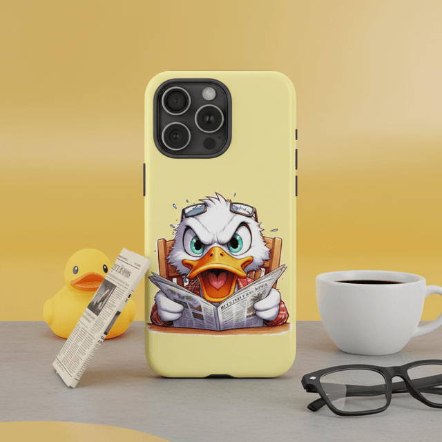 Funny Angry Duck Magnetic Phone Case Cute Fun Gift for Friends Birthday Holiday Gifting