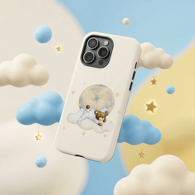 Cute Watercolor Bear Magnetic Phone Case for Birthday Holiday Gifting