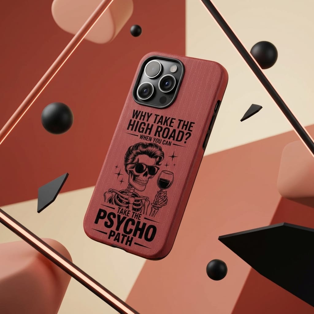 Funny Skeleton Pun Magnetic Phone Case Gift for Sarcastic Friends