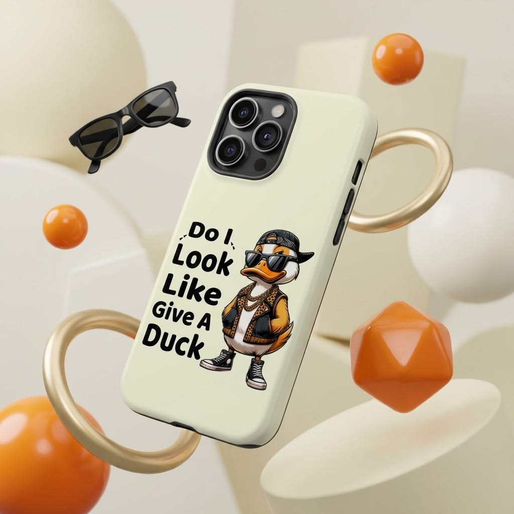 Funny Swag Duck Magnetic iPhone Case | Cute Birthday Gag Gift for Animal Lovers