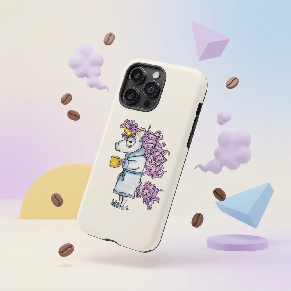 Sleepy Unicorn Phone Case for Unicorn Lovers Gift
