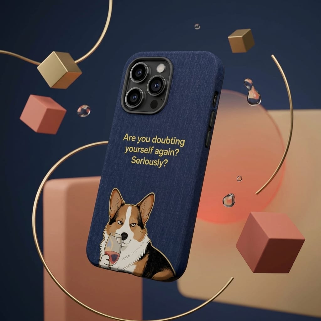 Sassy Corgi Magnetic Phone Case Funny Birthday Gift for Dog Lovers & Best Friends