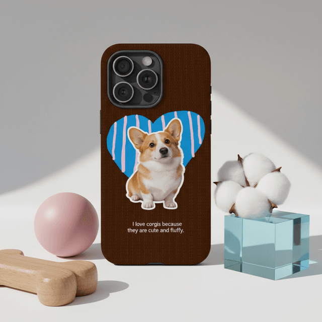 Cute Corgi Magnetic Phone Case for Dog Lovers Ideal for Birthday and Holiday Gifting