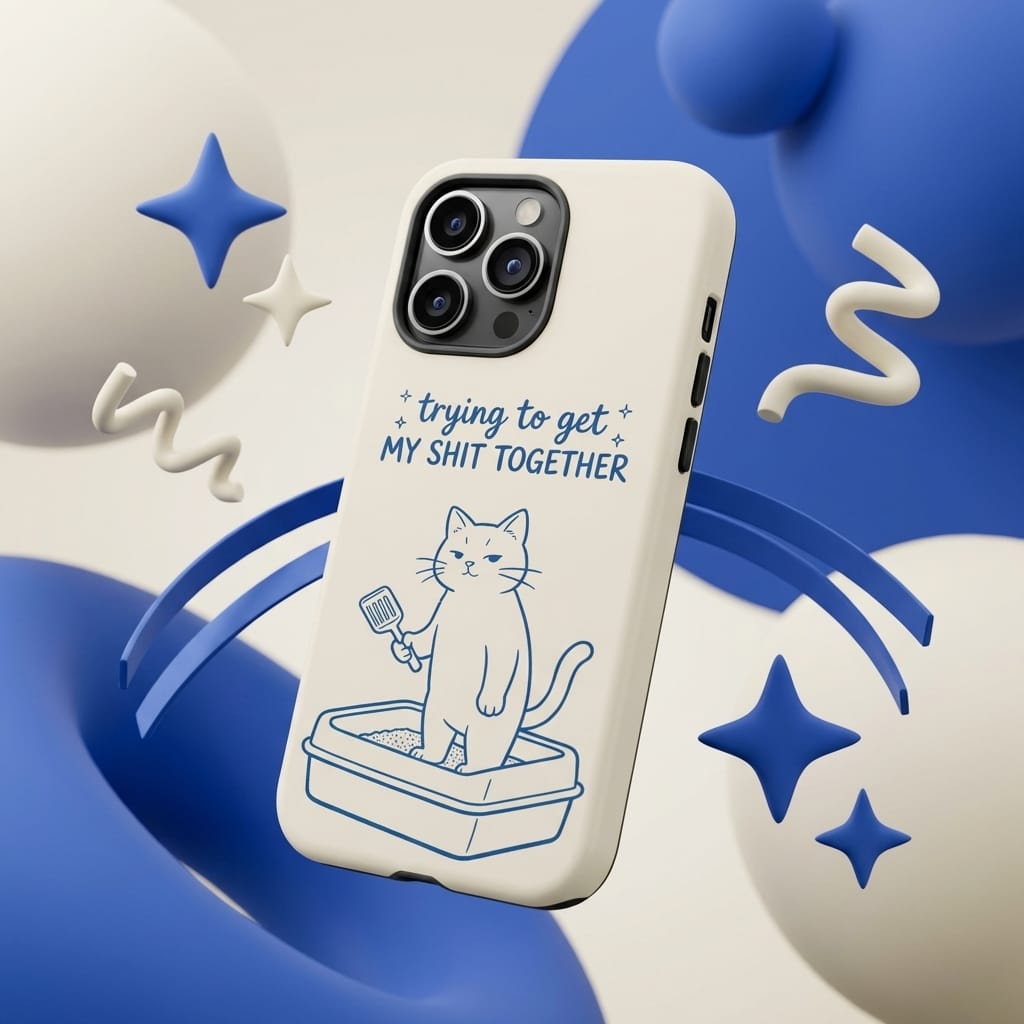 Funny Cat Pun Magnetic Phone Case For Pet Lovers Gift