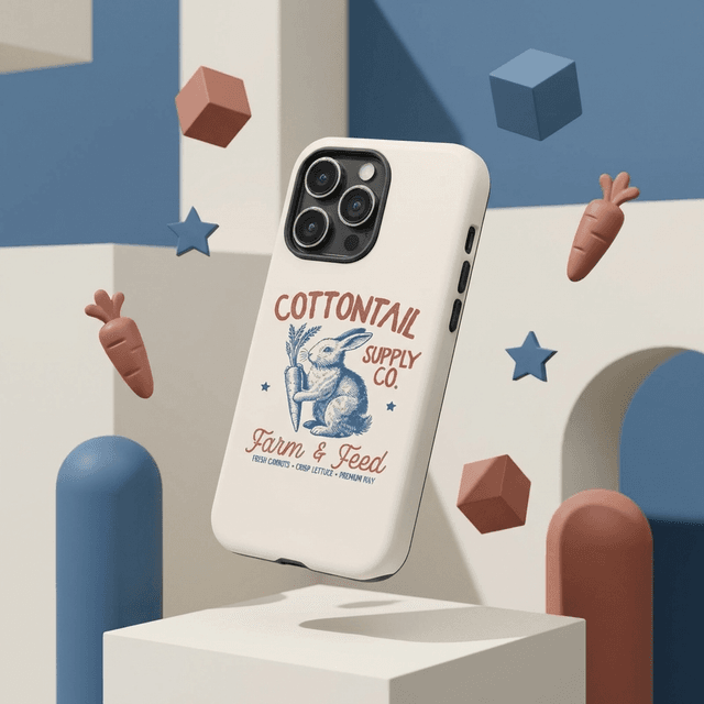 Cottontail Rabbit Magnetic iPhone Case | Cute Spring Easter Gift for Animal & Farm Lovers