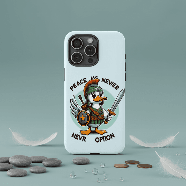 Funny Warrior Duck Magnetic iPhone Case for Friends Birthday and Holiday Gifting