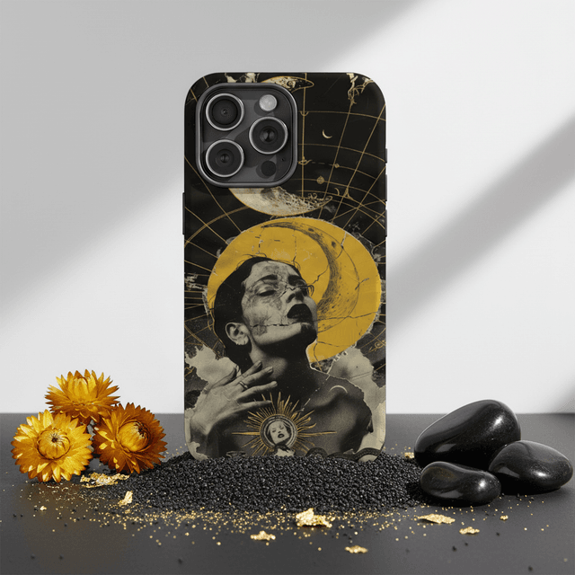 Personalized Celestial Gothic Magnetic Phone Case - Custom Gift for iPhone 15/16/17 Series | MagSafe Compatible