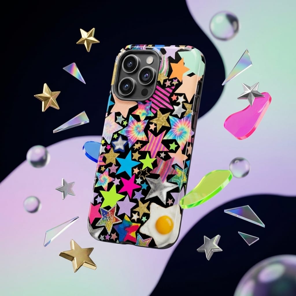 Personalized Starry Fried Egg Collage MagSafe Phone Case - Custom Gift for iPhone 15/16/17 Series