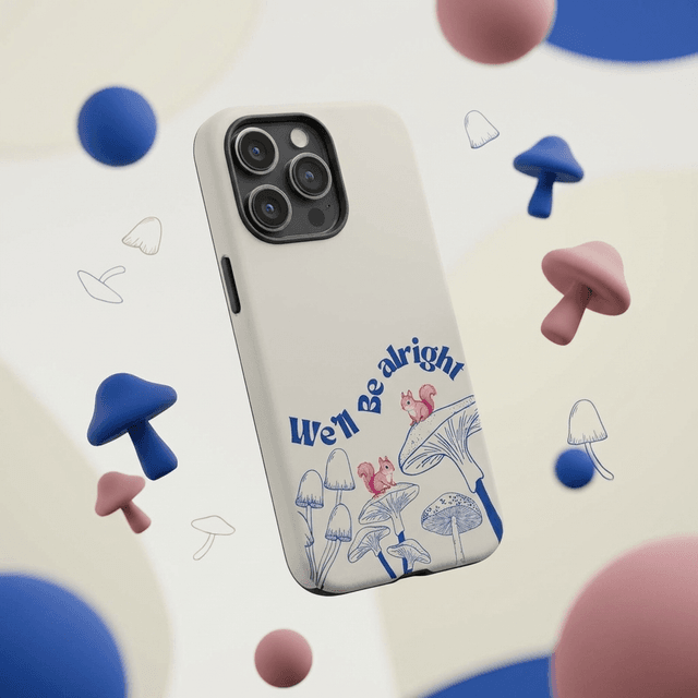 Cute Forest Squirrel Mushroom Magnetic Phone Case for Birthday Holiday Gifts