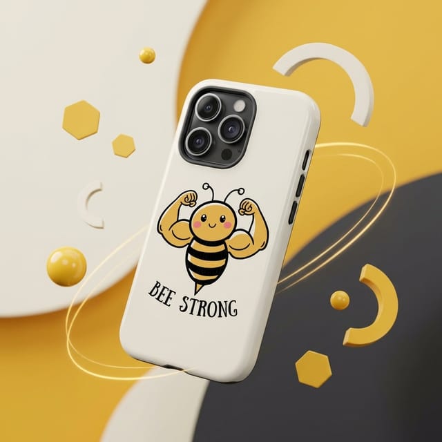 Bee Strong Magnetic Phone Case for Gym Lovers Gift