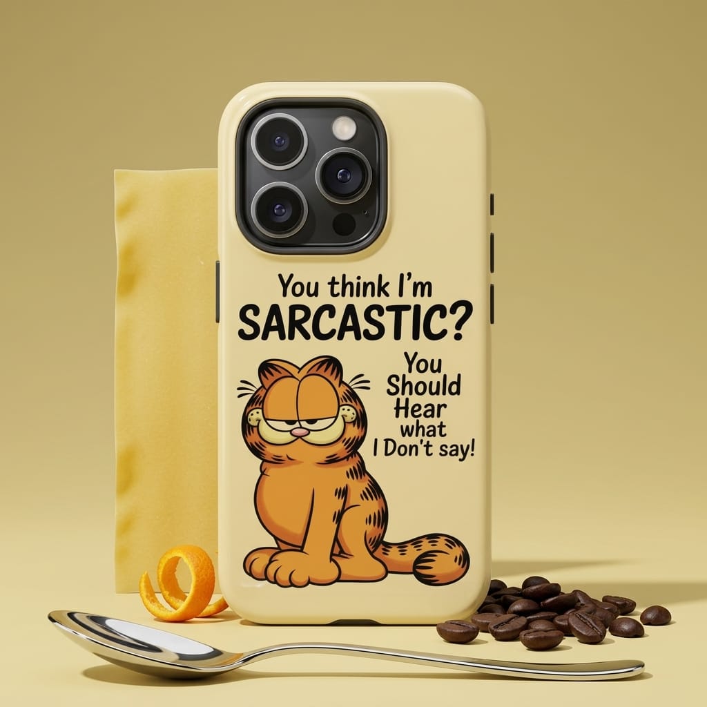 Sarcastic Garfield Phone Case for Cat Lovers Gift
