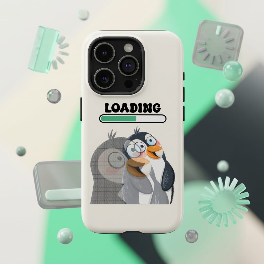 Cute Cartoon Penguin Phone Case for Animal Lovers Gift