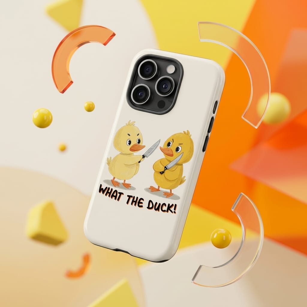 Funny What The Duck Pun Magnetic Phone Case for Duck Lovers Gift