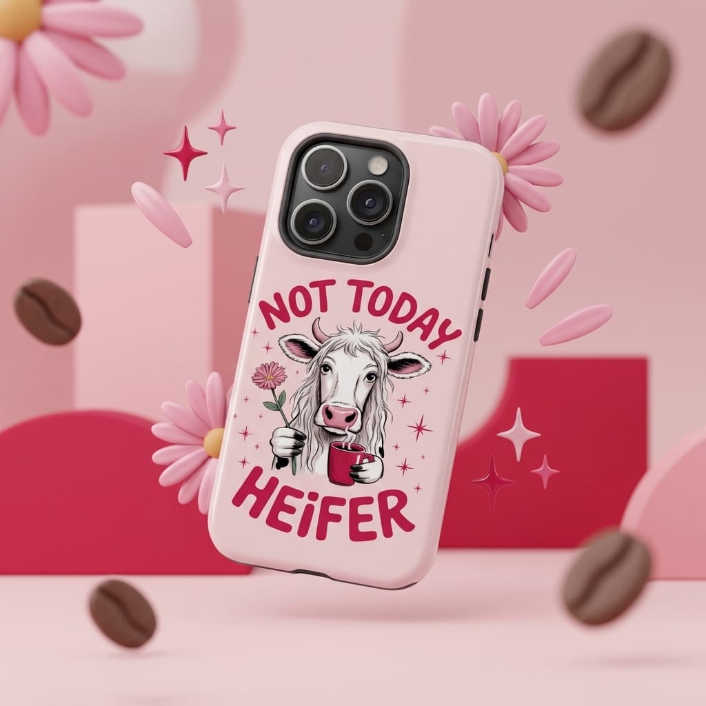 Funny Heifer Quote Magnetic Phone Case for Cow Lovers Gift