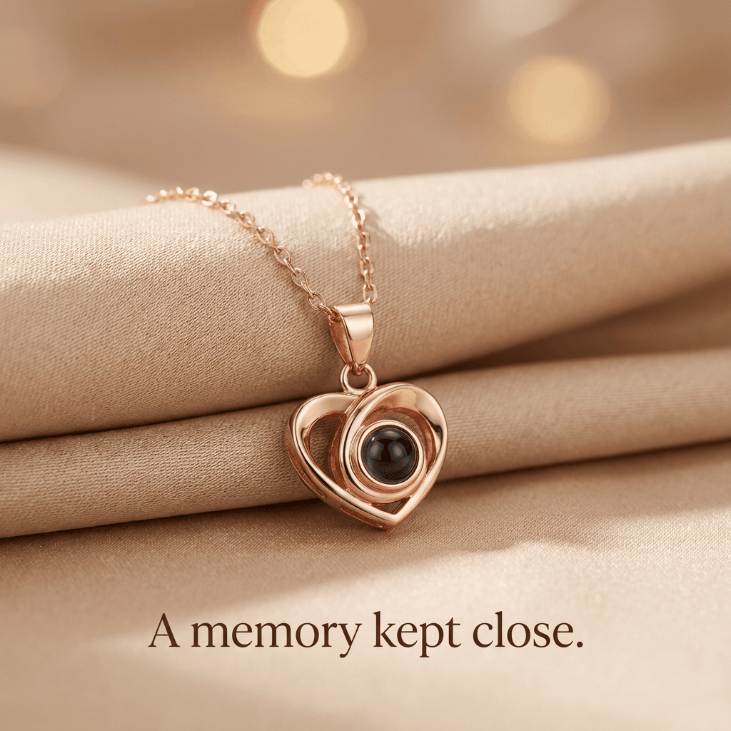 Personalized Photo Projection Necklace - Image 8