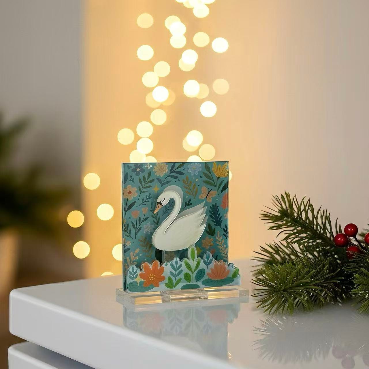 Acrylic Multi-Slot Fridge Magnet, Strong Magnetic Card & Note Clip, Clear Side-Suction Display Holder for Notes, Labels, and Photos – 2.36×2.36 in - Image 1