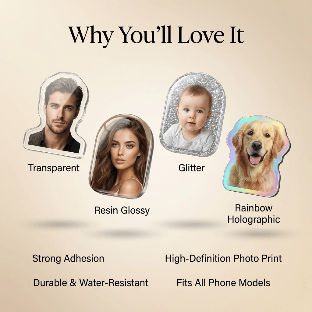 Custom Photo Phone Grip - Image 4