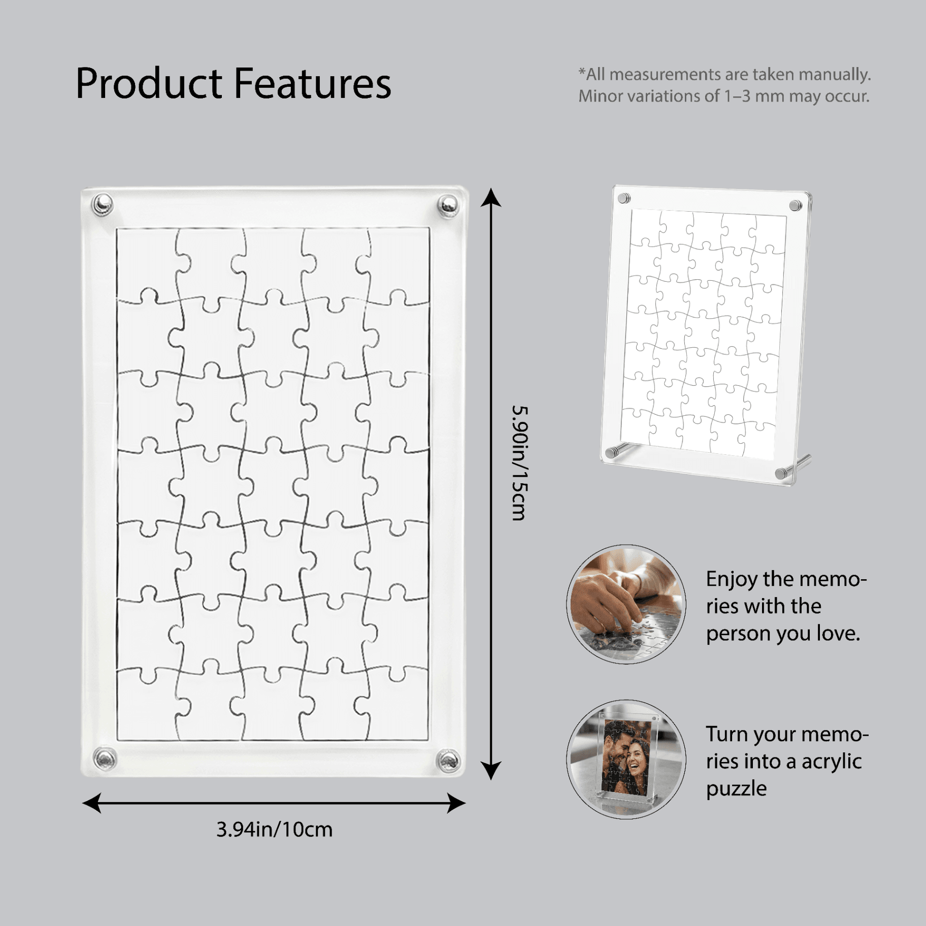 Custom Acrylic Puzzle – Personalized Photo Jigsaw Puzzle, Durable Clear Acrylic Material, Custom Picture Puzzle for Gifts, Home Décor & Keepsakes - Image 2