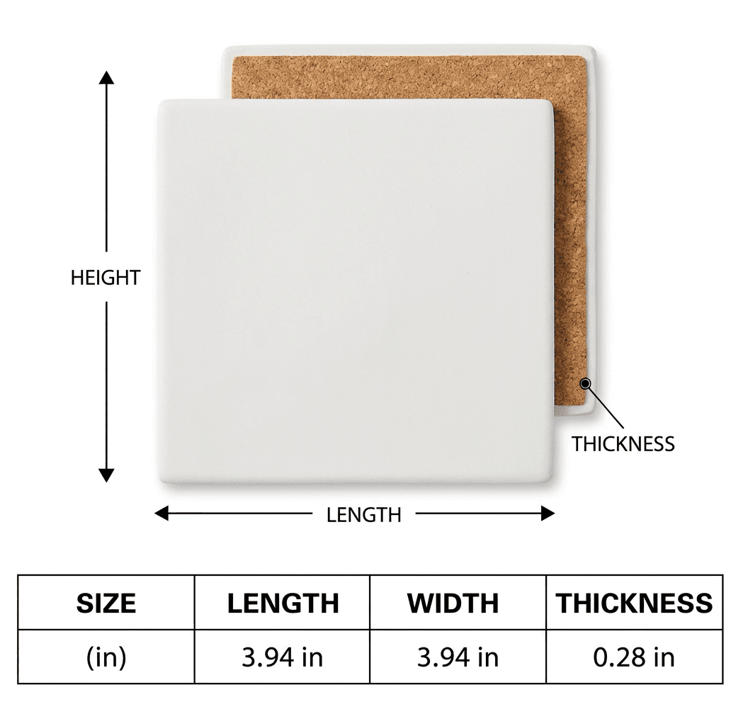 Custom Personalized Ceramic Coaster, Photo Coaster Gift for Home Decor, Custom Drink Coaster Gift for Coffee Lovers - 4