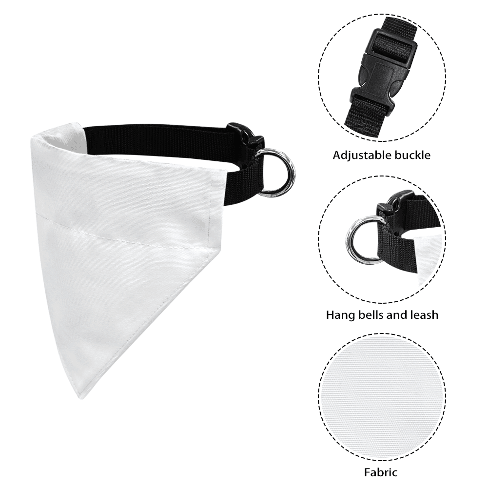 Custom Pet Bandana Bib – Personalized Dog & Cat Bib, Adjustable Tie-Up Pet Bib, Custom Name Pet Accessory Gift - 3