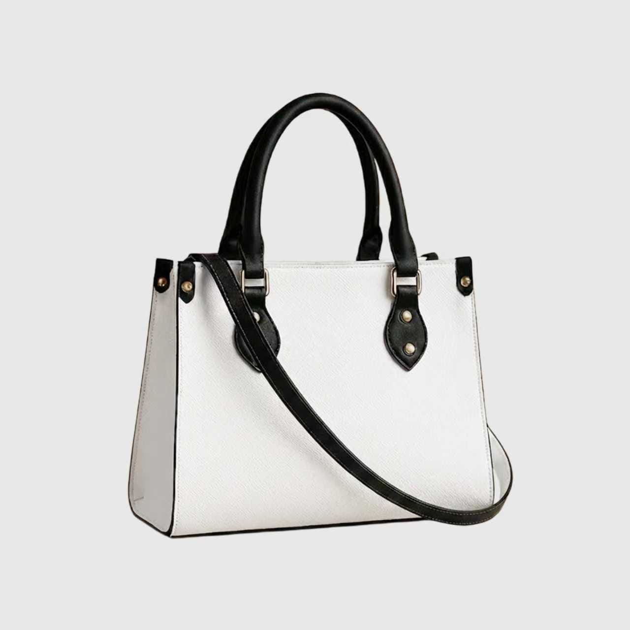 Personalized PU Leather Tote Bag - Image 1