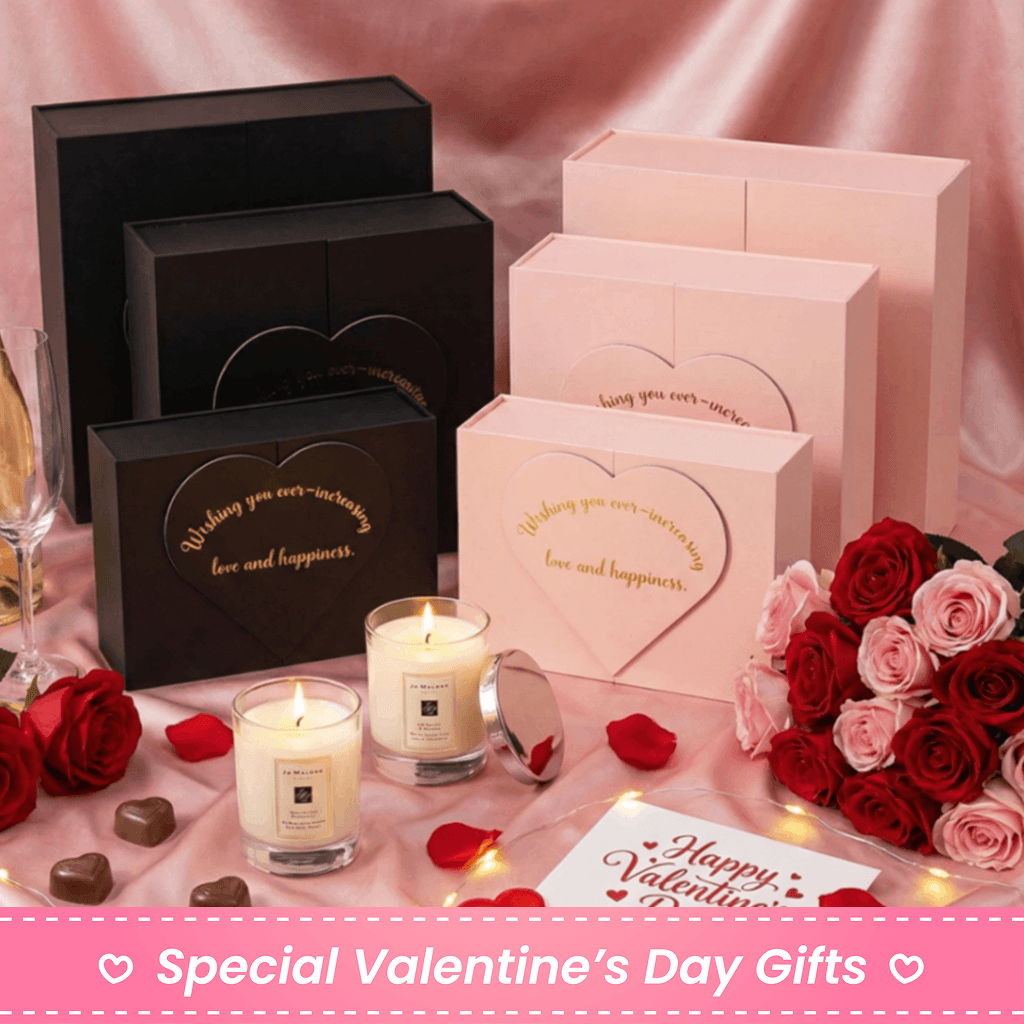 Pink Heart Gift Box – Luxury Gift Packaging Box - Image 1