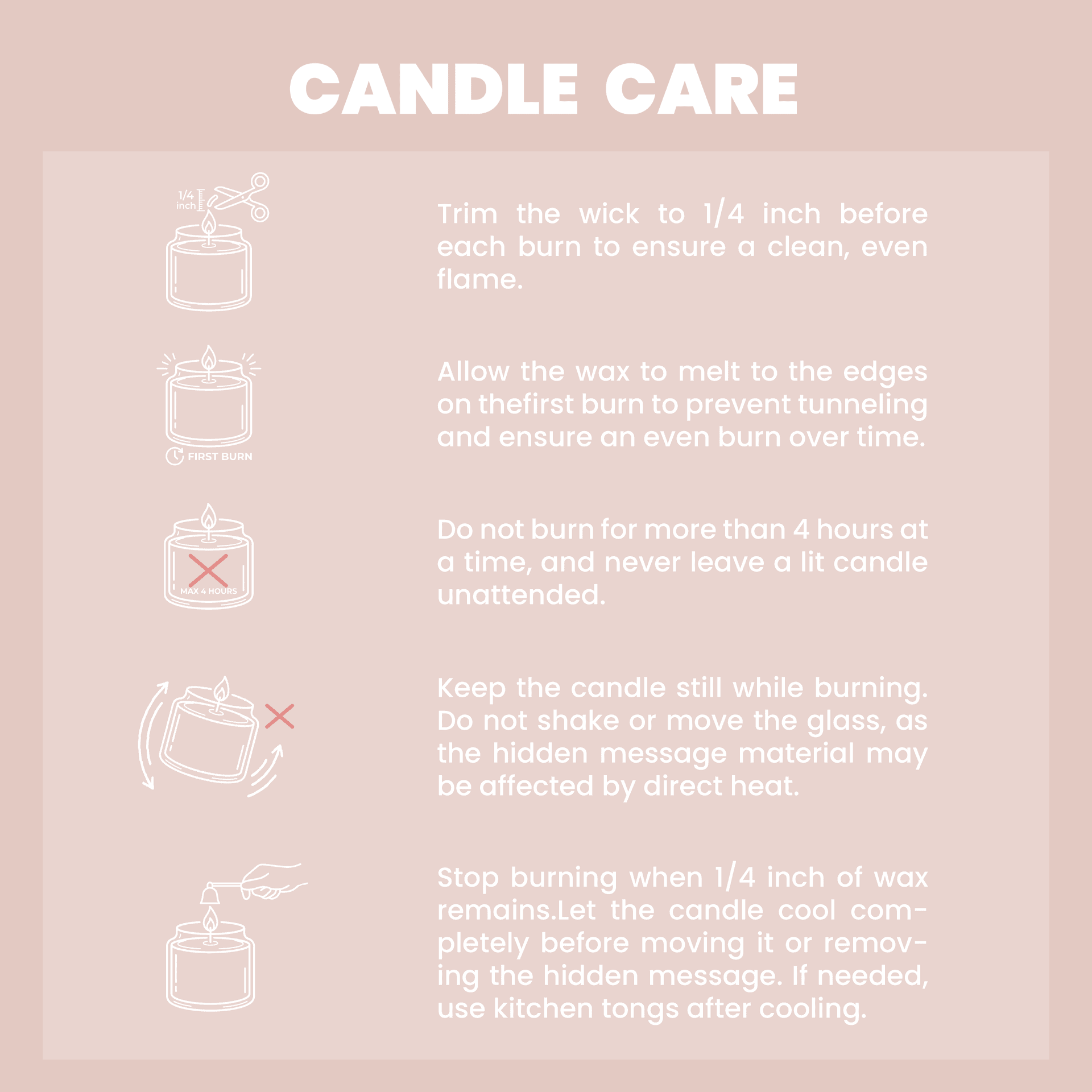 【FREE SHIPPING - LIMITED TIME】Personalized Hidden-Message Candle | Custom photo and text | 8oz | Gift for Anniversary | Gift for her | Gift for last minutes - Image 5