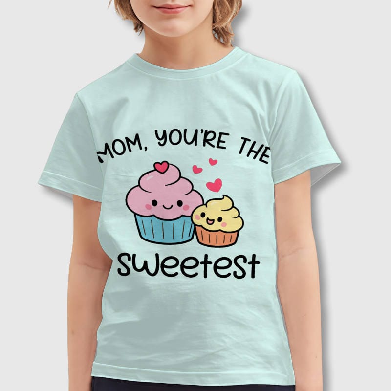 Cute Cupcake Kids T-Shirt for Mother's Day Gift