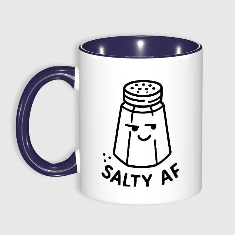 Salty AF Funny Salt Shaker Coffee Mug for Gifting & Daily Use