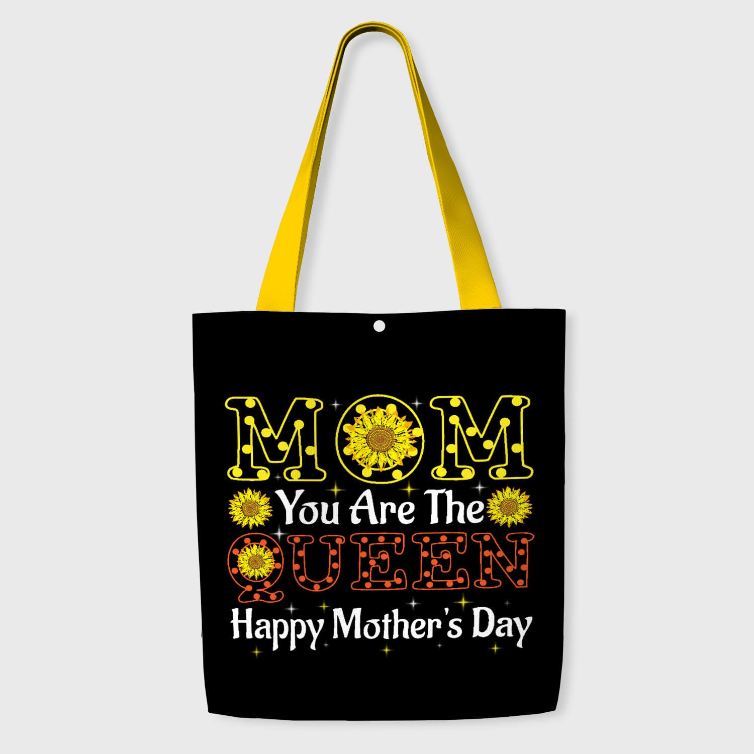 Sunflower Queen Quote Tote Bag for Mom Mother's Day Gift