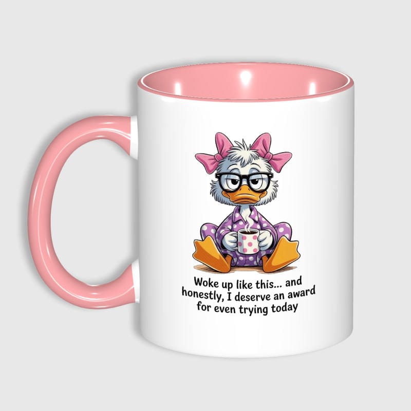 11oz Funny Sleepy Duck Quote Mug for Her Birthday Gift