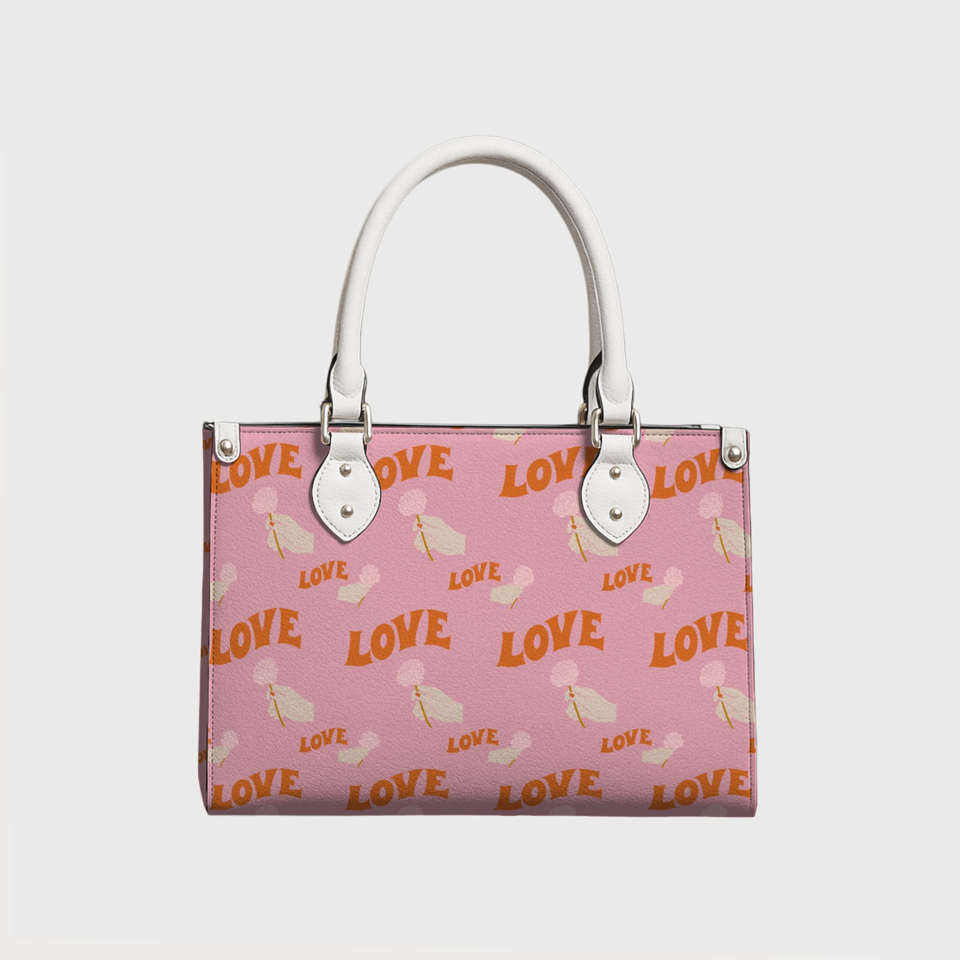 Love Floral Print Tote Bag for Women Daily Use & Gifting